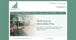 Desktop Screenshot of meredithcpas.com